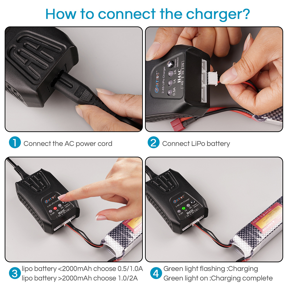 HTRCH4LMiniCell20WBalanceChargerRCToyChargeBatteryChargerfor2-4SLiPoBattery-2009010-4