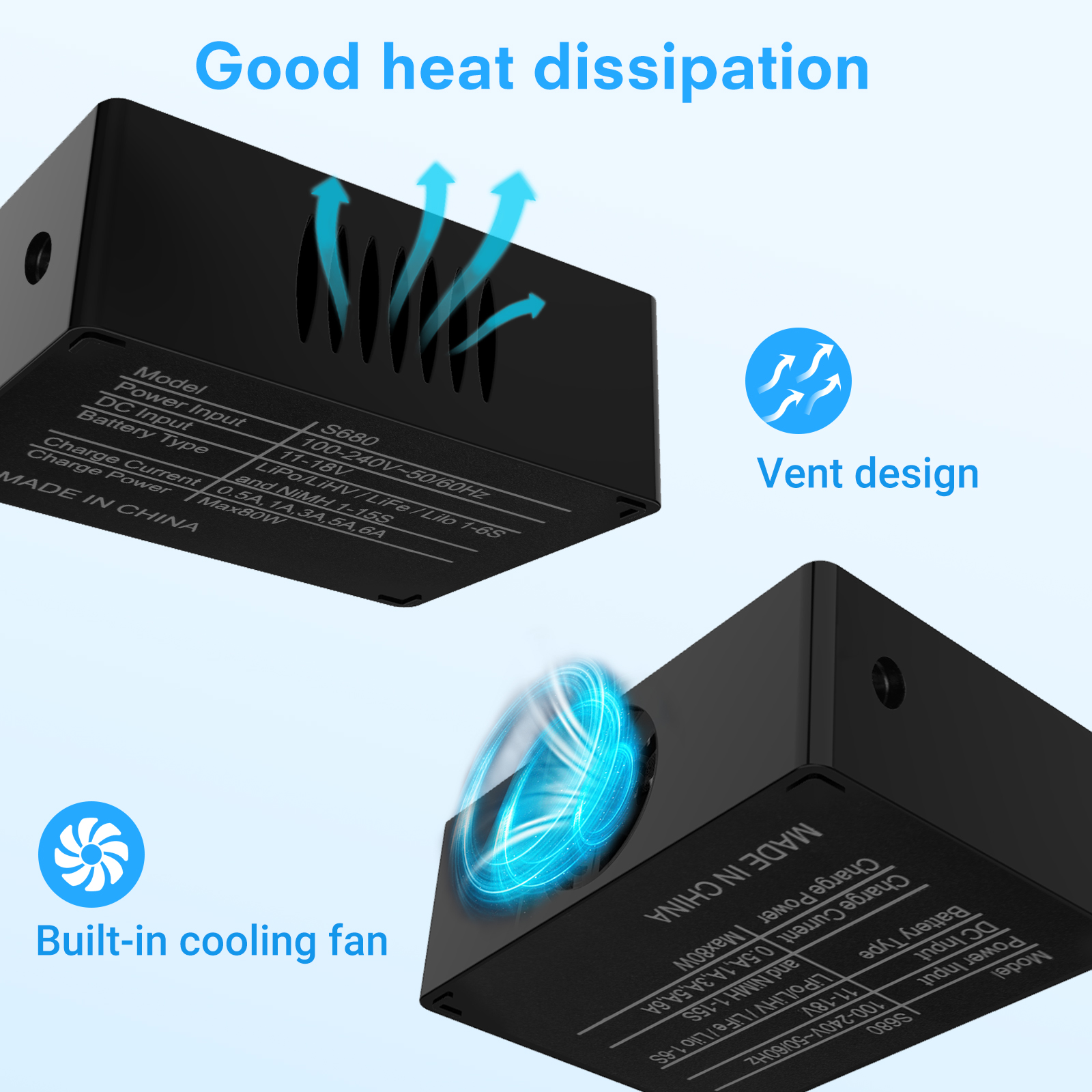 HTRCS68080W6AACtoDCMiniRCLiPoChargerFor1-6sLipoLiFeLiHvLilon1-15SNimhBatteryWith15V6AAdapter-1961626-4