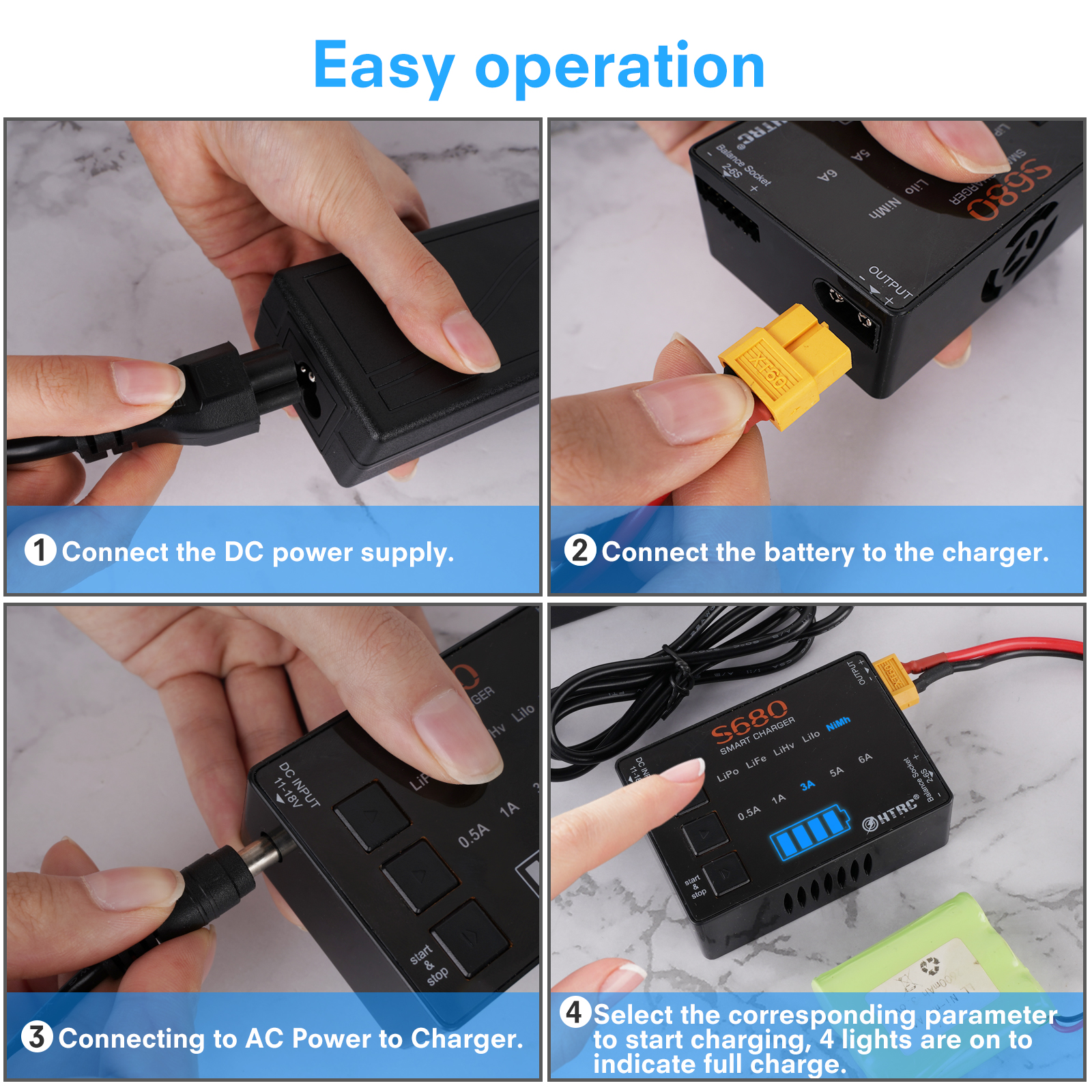 HTRCS68080W6AACtoDCMiniRCLiPoChargerFor1-6sLipoLiFeLiHvLilon1-15SNimhBatteryWith15V6AAdapter-1961626-5