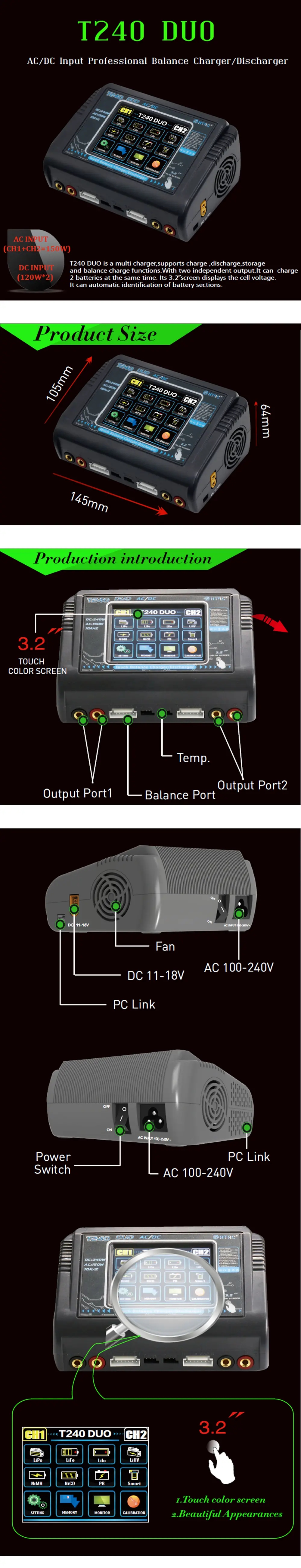 HTRCT240DUOAC150WDC240W10ATouchScreenDualChannelBatteryBalanceChargerDischarger-1669367-1