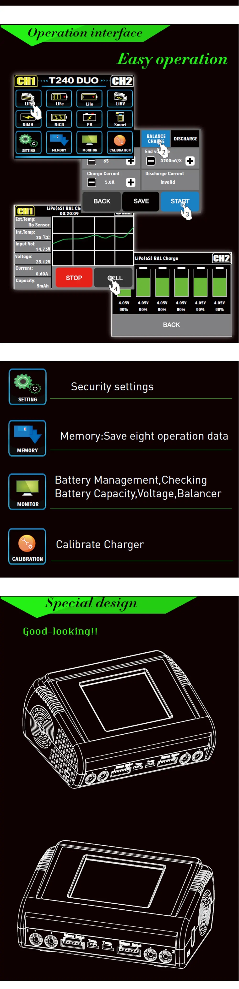 HTRCT240DUOAC150WDC240W10ATouchScreenDualChannelBatteryBalanceChargerDischarger-1669367-2