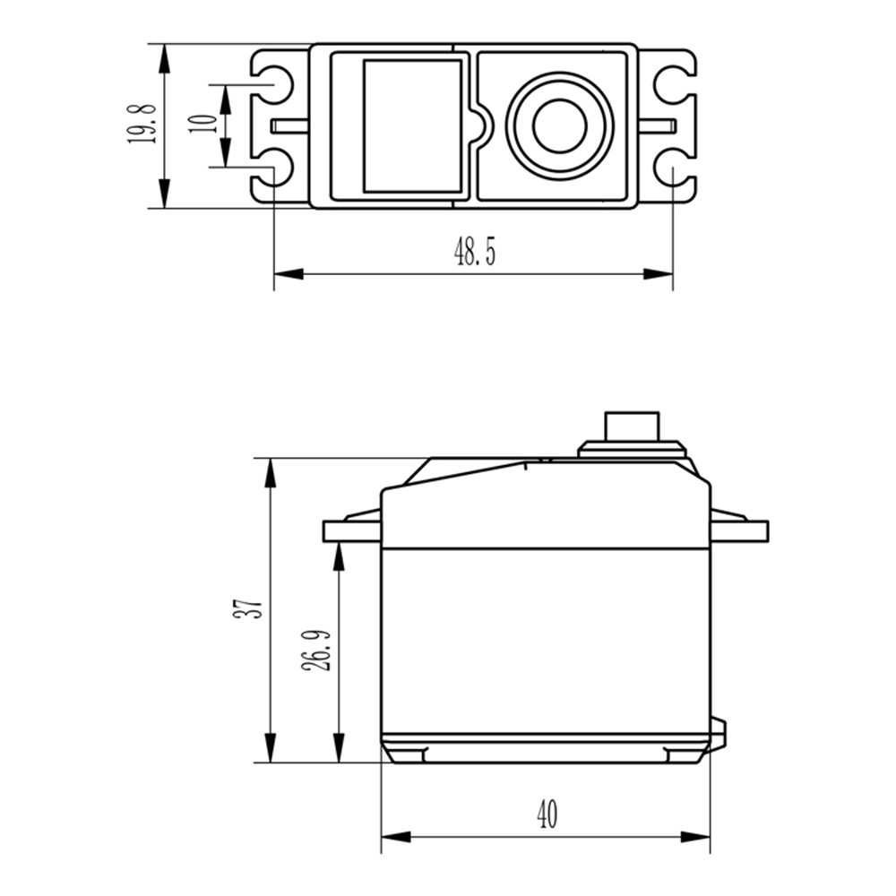 HappyModelHD-S0066KGDigital180DegreeServo5V-84VwithUniversalPlugforFutabaJRRCHelicopterDIYParts-1989167-5