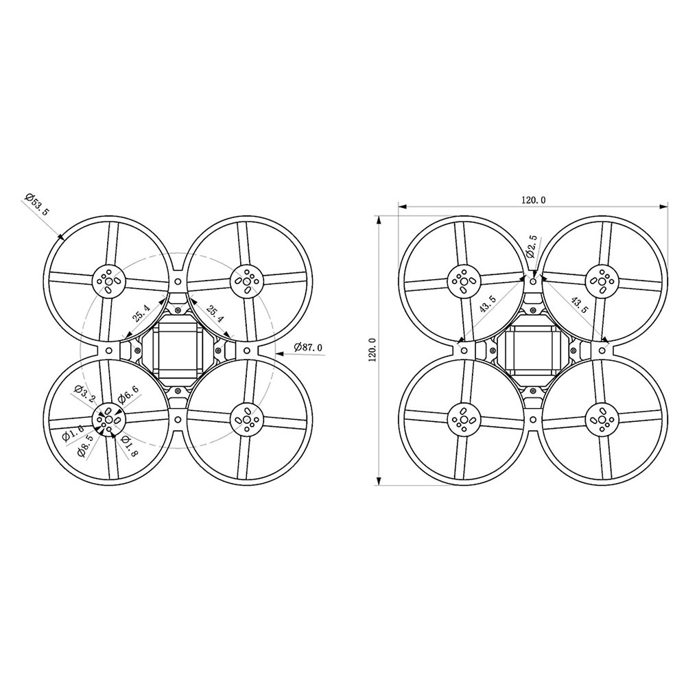 HappymodelMobula8SparePart85mmBrushlessWhoopFrameKitforRCDroneFPVRacing-1988787-4