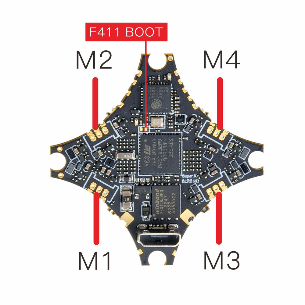 HappymodelSuperXHDELRS1-2SAIOFlightControlelrBuilt-in12AESCandUARTELRSReceiverforDigitalWhoopRCDrone-1999006-5