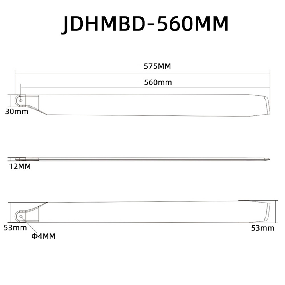 JDHMBDCarbonFiberHelicopterMainBlade8695105360380510560mmForALIGNALZRCRCHelicopterParts-2015136-14