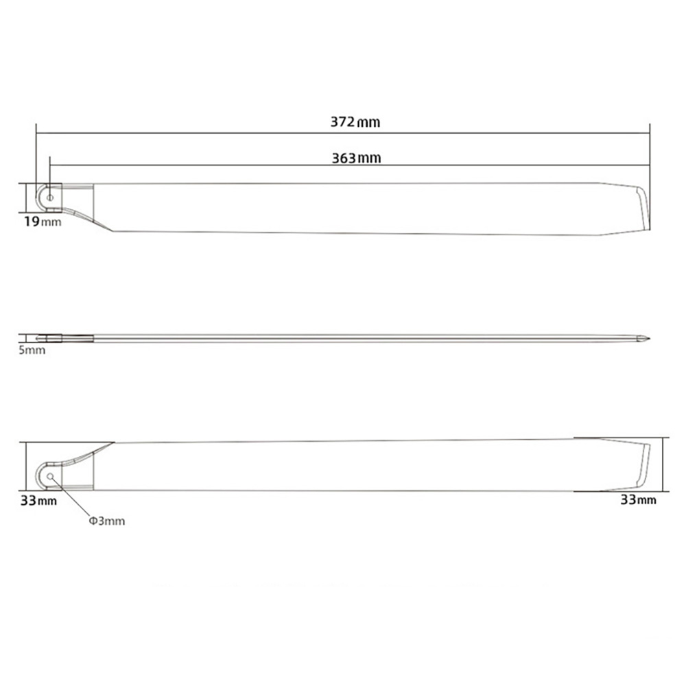 JDHMBDCarbonFiberHelicopterMainBlade8695105360380510560mmForALIGNALZRCRCHelicopterParts-2015136-17