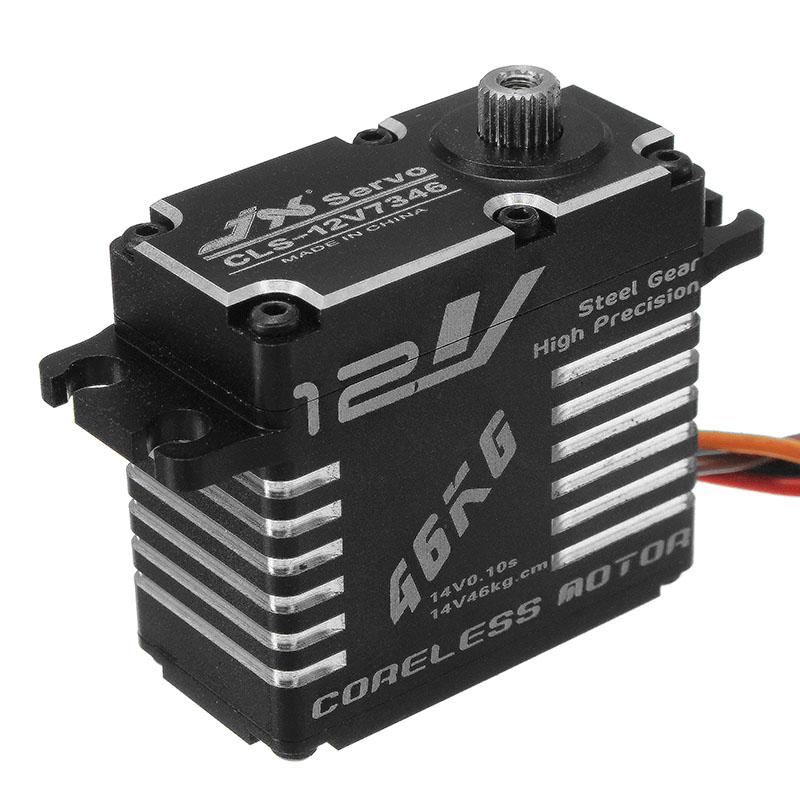 JXCLS-12V734646KG12V180DegreesHVHighPrecisionSteelGearDigitalCorelessServoForRCRobot-1180608-1