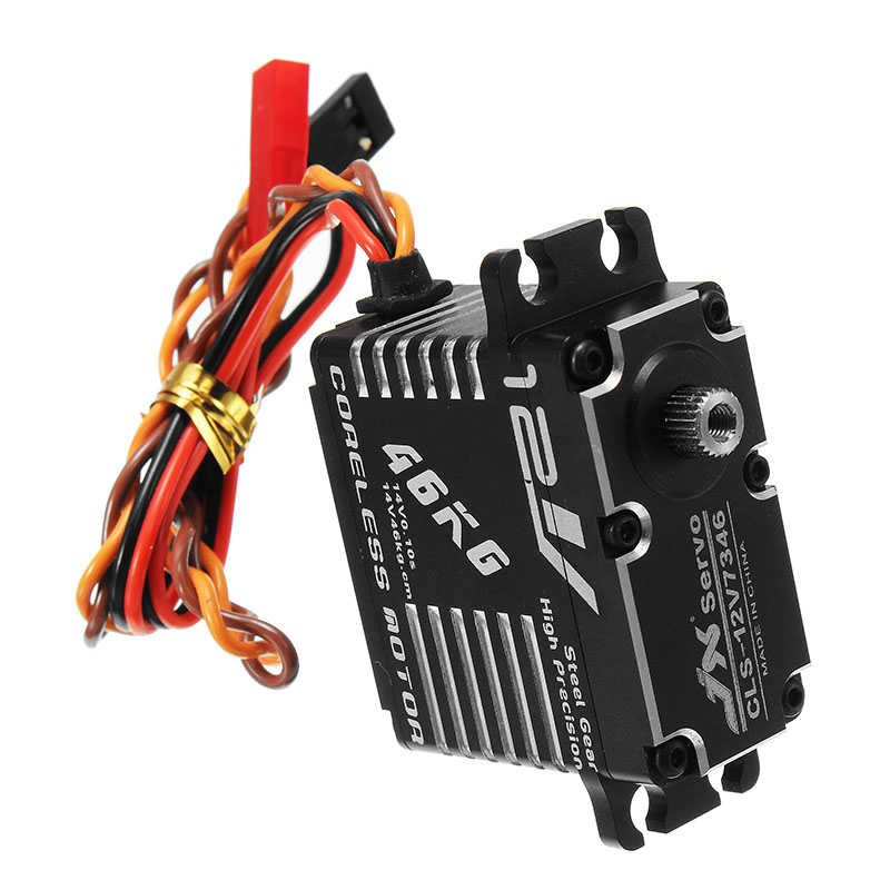 JXCLS-12V734646KG12V180DegreesHVHighPrecisionSteelGearDigitalCorelessServoForRCRobot-1180608-3
