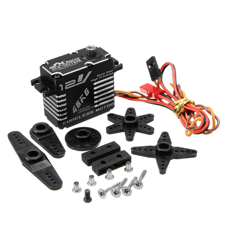 JXCLS-12V734646KG12V180DegreesHVHighPrecisionSteelGearDigitalCorelessServoForRCRobot-1180608-6