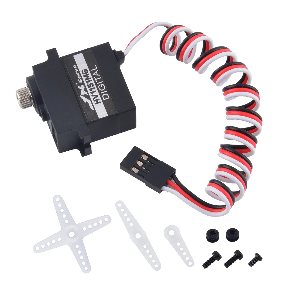 JXPDI-HV1151MGMiniWaterproofServo84V45KGMetalGearDigitalServoforTraxxasTRX4BRX01CrawlerRCCar-2001148-2