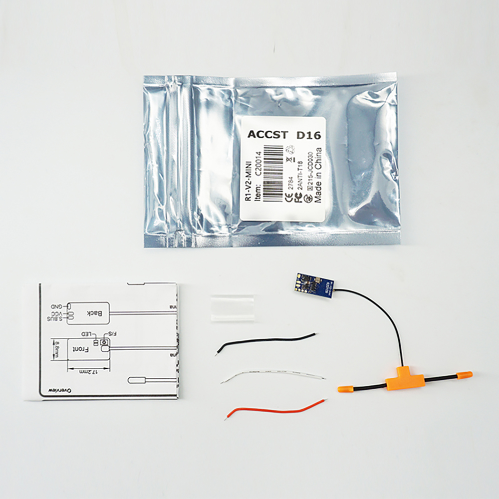 JumperR1V224GHz16CHMiniReceiverCompatibleFrSkyD16XMRXSRSBUSProtocolJumperT-ProT-LiteT18T16T12T8SGTra-1997313-6