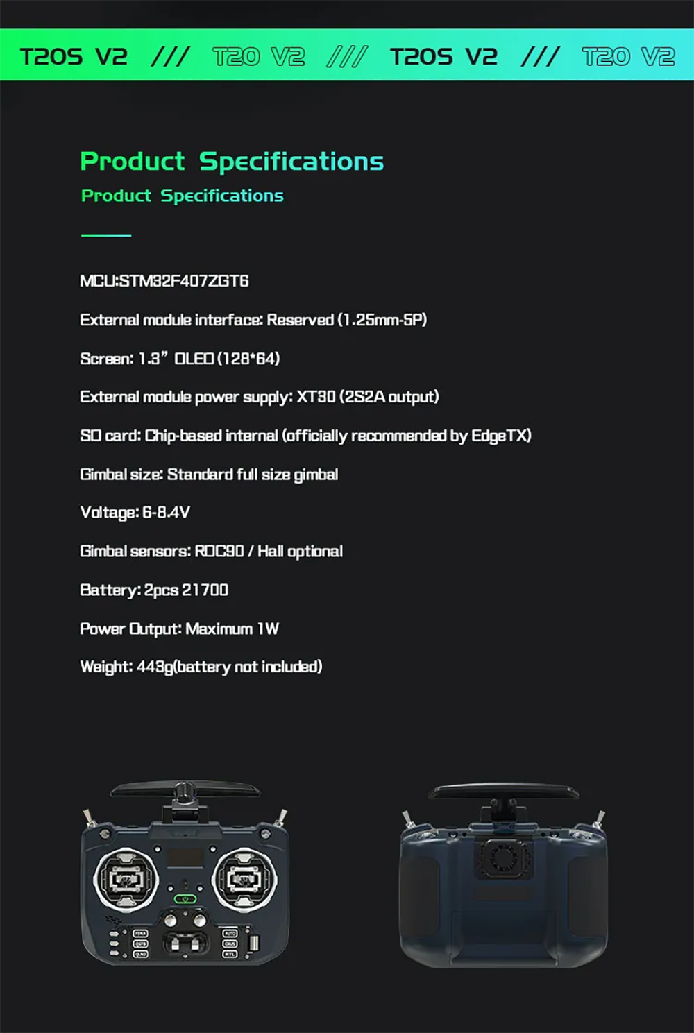 JumperrcT20V2ELRS24GHz915MHzHallSesorRDC90SensorGimbalFullSizeEdgeTXRadioTransmitterforFPVRCRacerDro-2009149-17