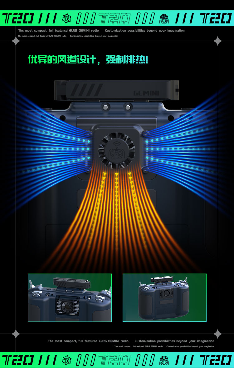 JumperrcT20V2Gemini24GHzDual-FrequencyELRSRadioControllerRDC90SensorGimbalsOLEDScreenEdgeTXRadioTran-2013002-5