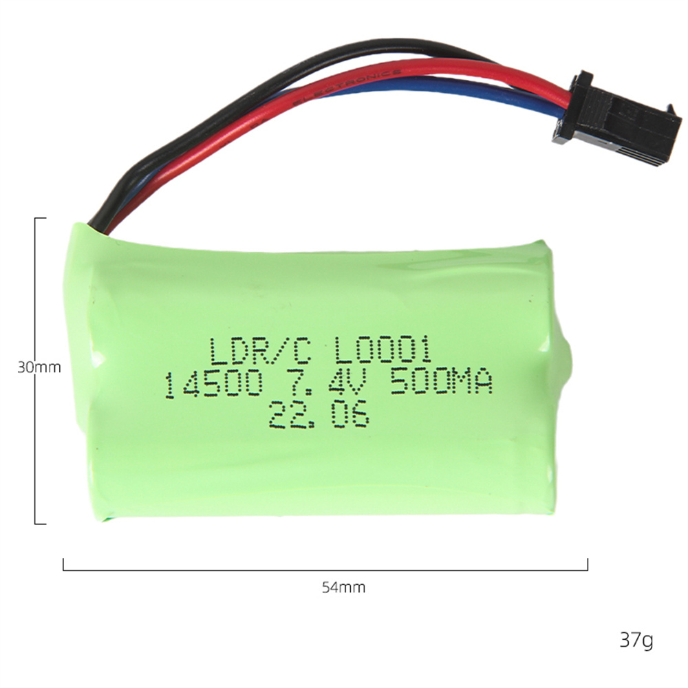 LDRCA86A86P118RCCarSpare74V500mAh2SLi-ionBatterySMPlugLA0001DriftVehiclesModelsPartsAccessories-1987577-1