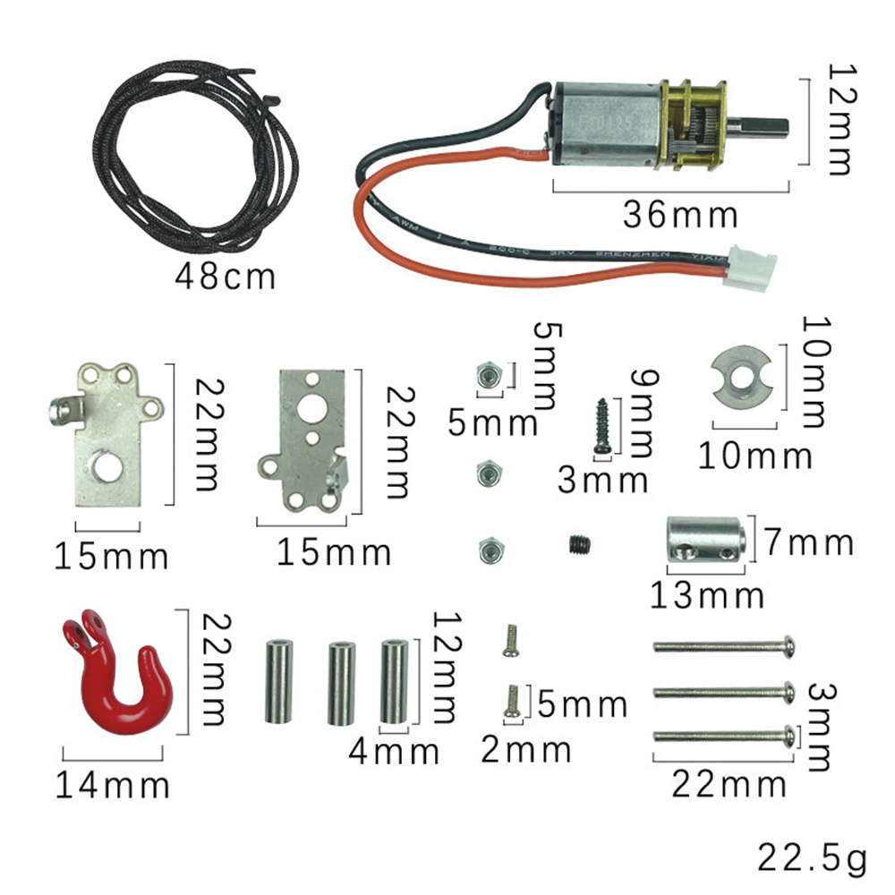 LDRCLDP06112Unimog435RCCarUpgradedMetalWinchSetLP0006LP0007VehiclesModelsSpareParts-1979520-2