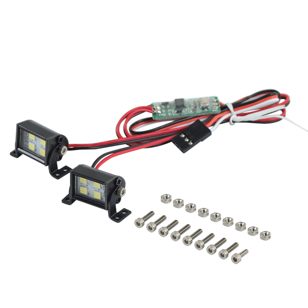 LEDHeadLightDoubleRowSpotlightWhiteLightforSCX10D90110RCCarParts-1999175-7