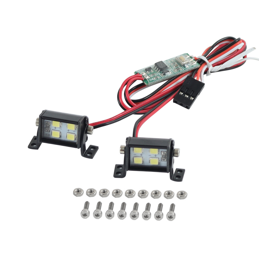 LEDHeadLightDoubleRowSpotlightWhiteLightforSCX10D90110RCCarParts-1999175-8