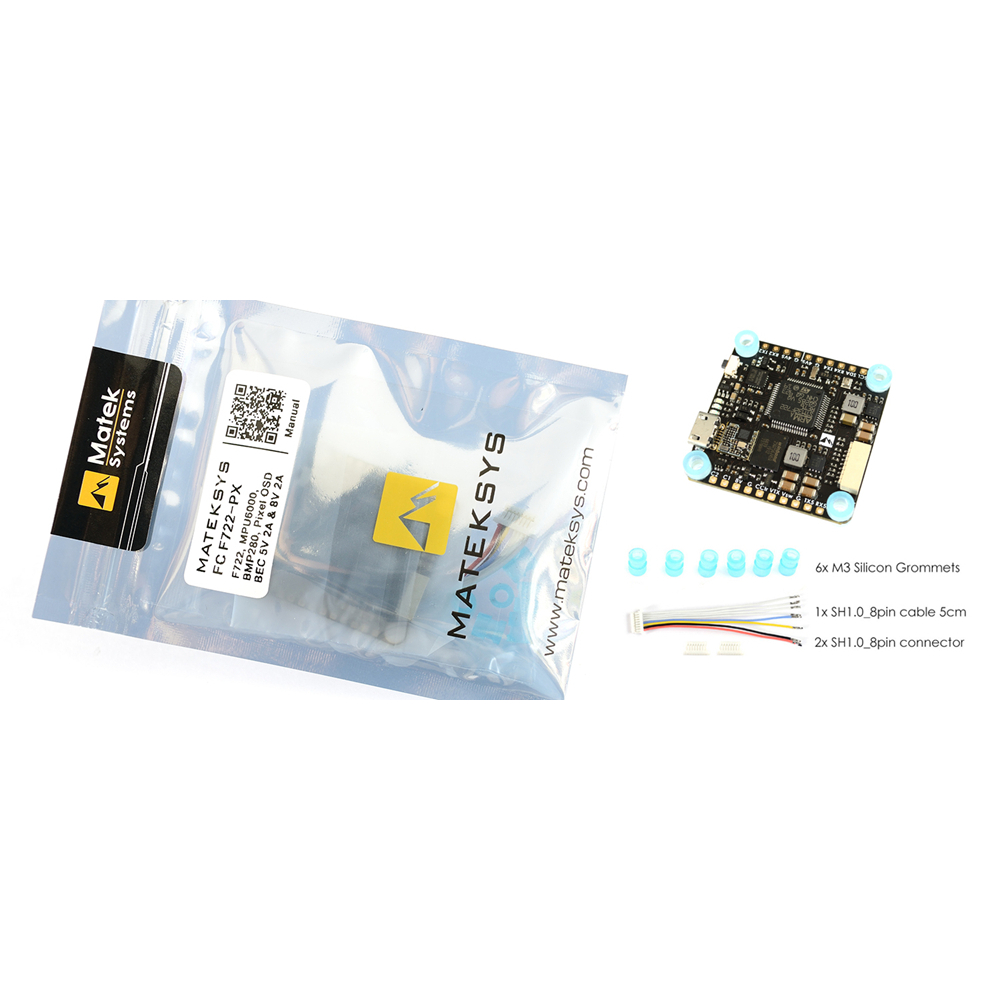 MATEKSystemsF722-PXFlightControllerSTM32F722MPU6000BMP280PixelOSD32MFlashBlackboxforRCDroneAirplane-1625181-5