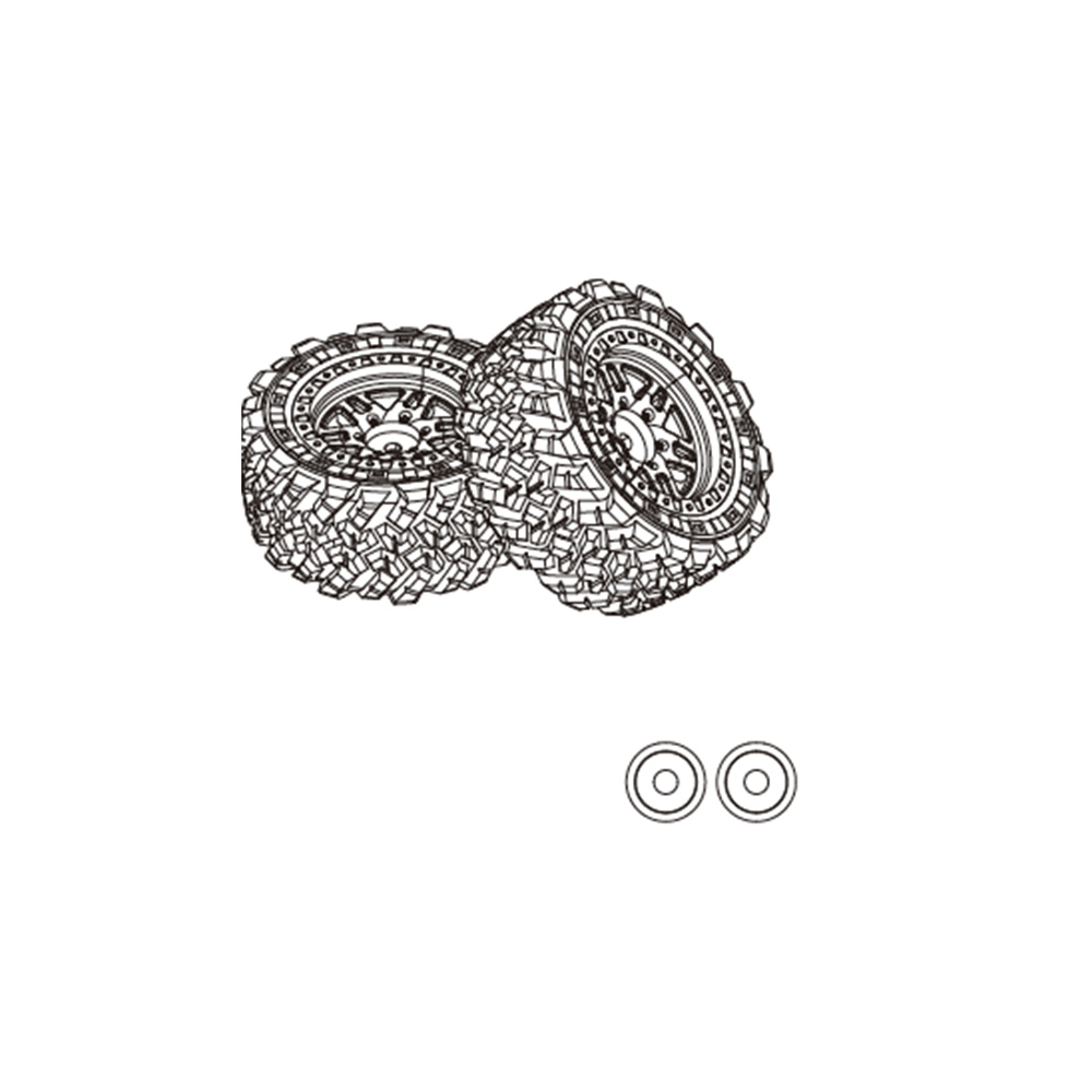 MJX1420914210RCCarTiresPairSpartParts14300D114300D214300E114300E2-1994145-1
