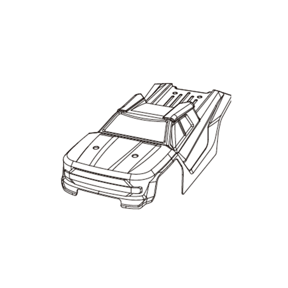 MJX14210RCCarBlackGoldCarShellSpartParts1430D11430D2-1994136-1