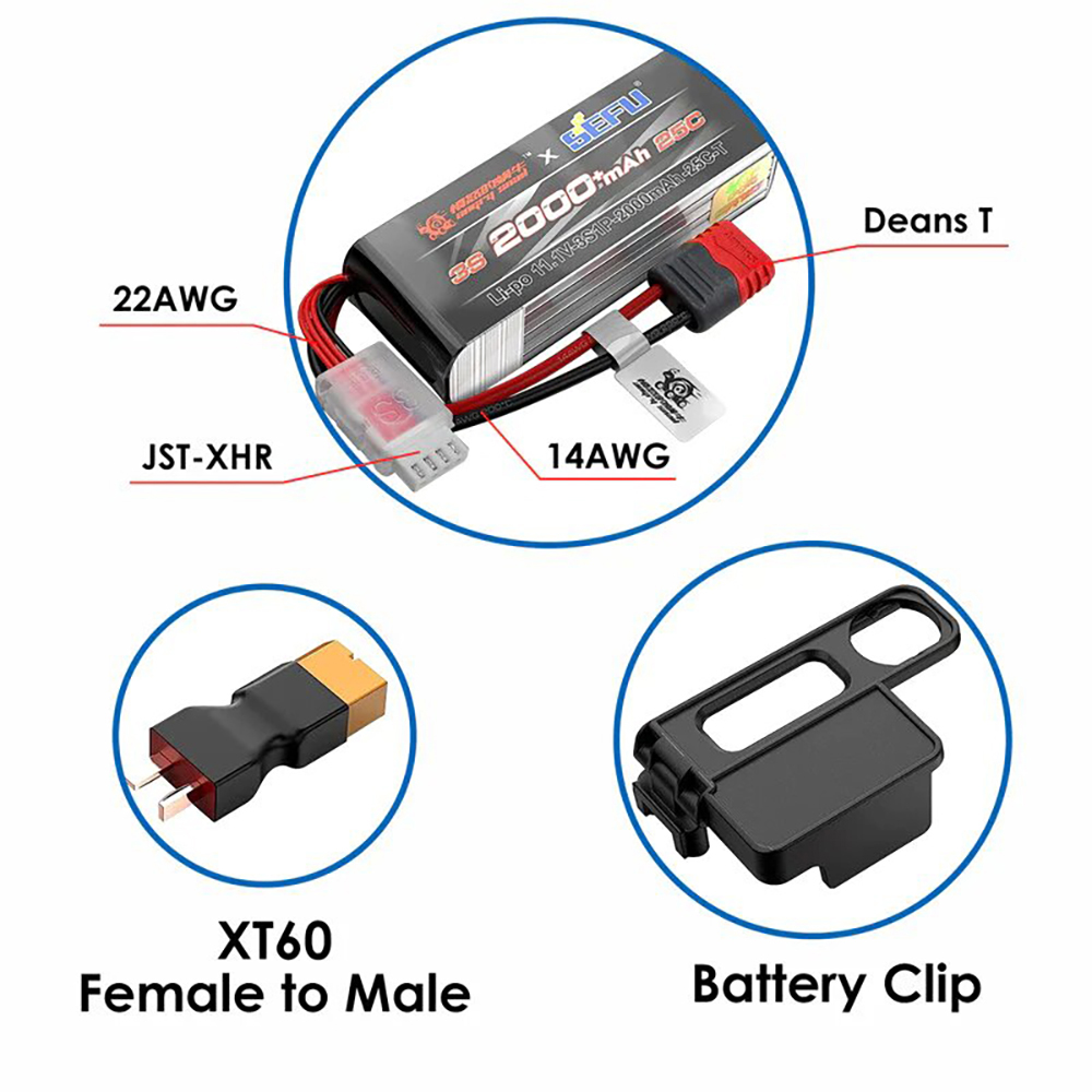 MJX3SBattery111V25C2000mAhLI-POBatterywithTPlugforMJX16208162091420914210RCCar-2008878-5