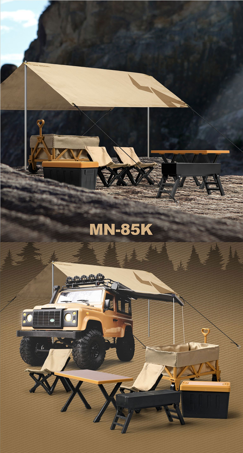 MN-85KModel112SimulationOutdoorOff-roadCampingEquipmentRadio-controlledRCCarMoodCollectionAccessorie-1995493-7
