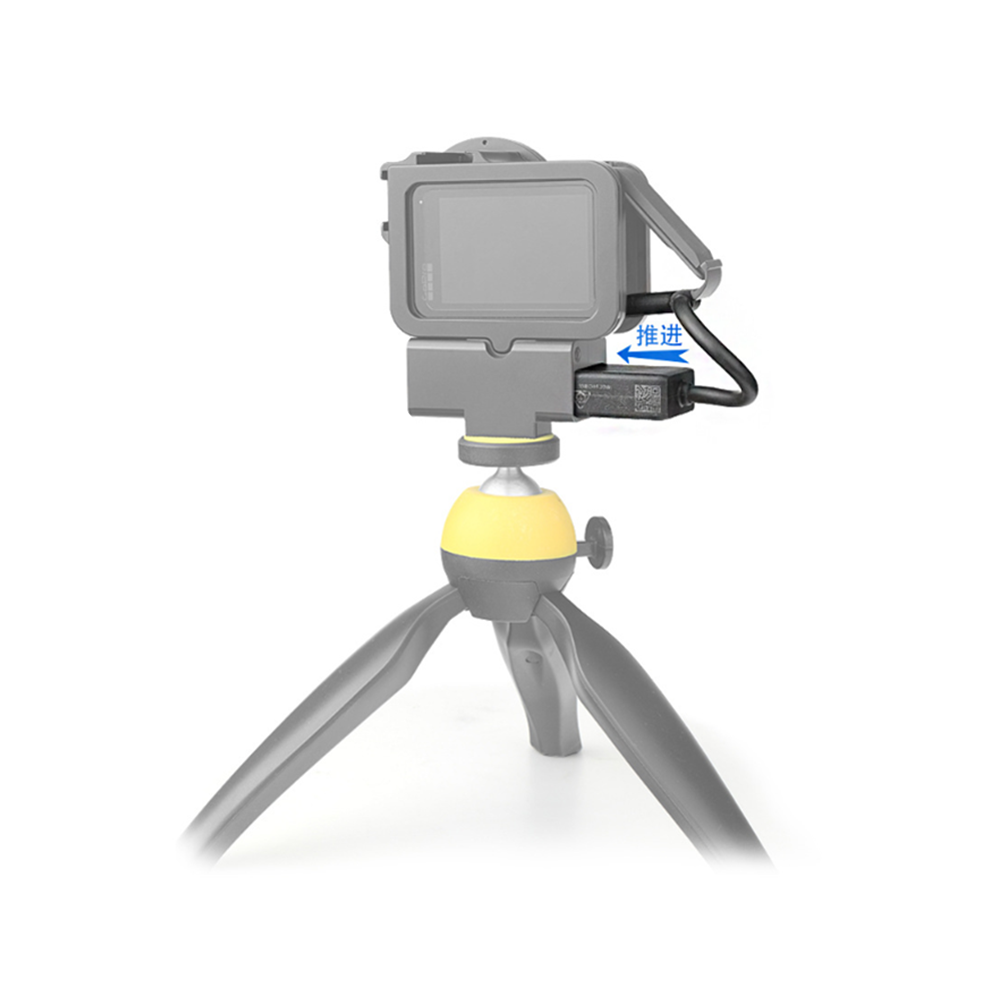 MicrophoneAdapterExternalAudioAdapterAluminumAlloyProtectionFrameforG0Pro56789SportCamera-1823672-4