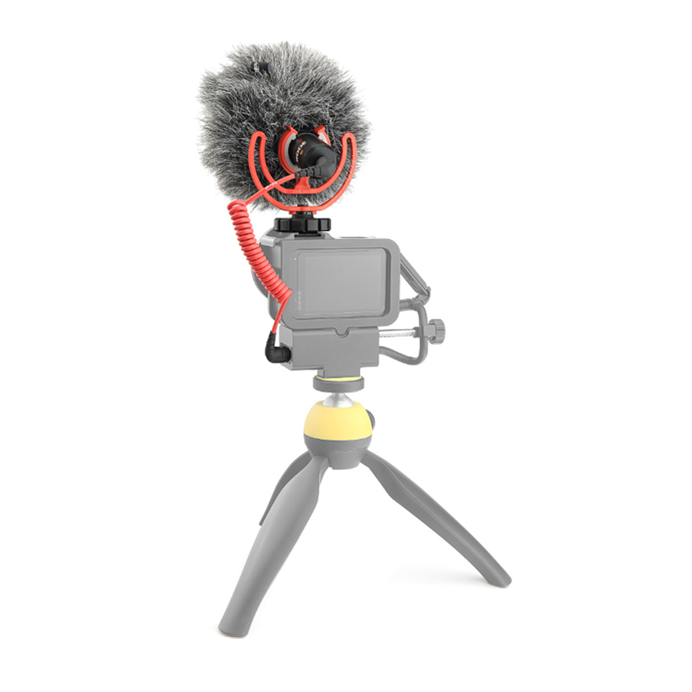 MicrophoneAdapterExternalAudioAdapterAluminumAlloyProtectionFrameforG0Pro56789SportCamera-1823672-6