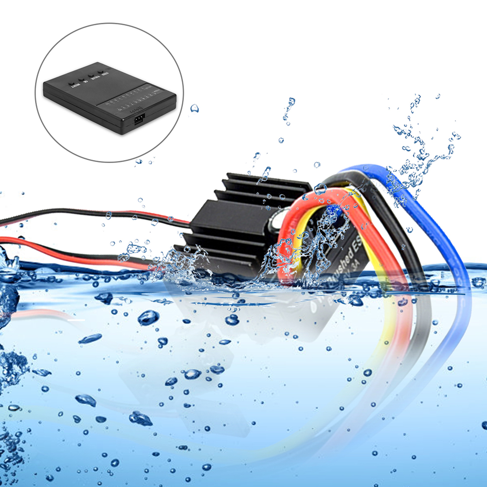 New11018WPCrawlerBrushBrushed80AElectronicSpeedControllerWaterproofESCWithProgramCard-1780171-1