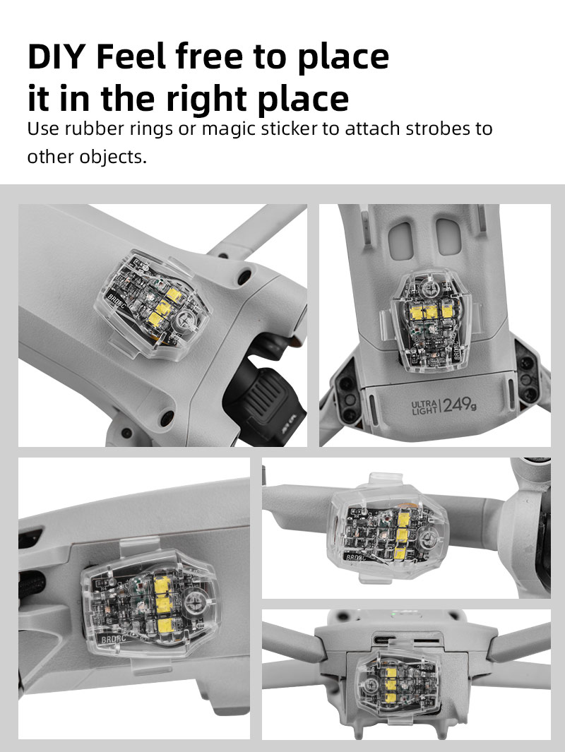 NightFlyingLEDFlashLightWarningSignalLampAntiCollisionStrobeBlinkerforDJIMini3PROMini2AIR2SDJIAVATAF-1972113-11