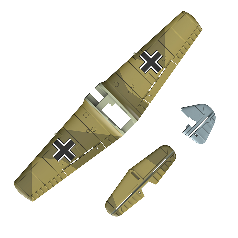 OriginalEachineBF109400mmMiniRCAirplaneSparePartsAccessoriesPropellerReceiverLandingGearGearboxFusel-1922164-1