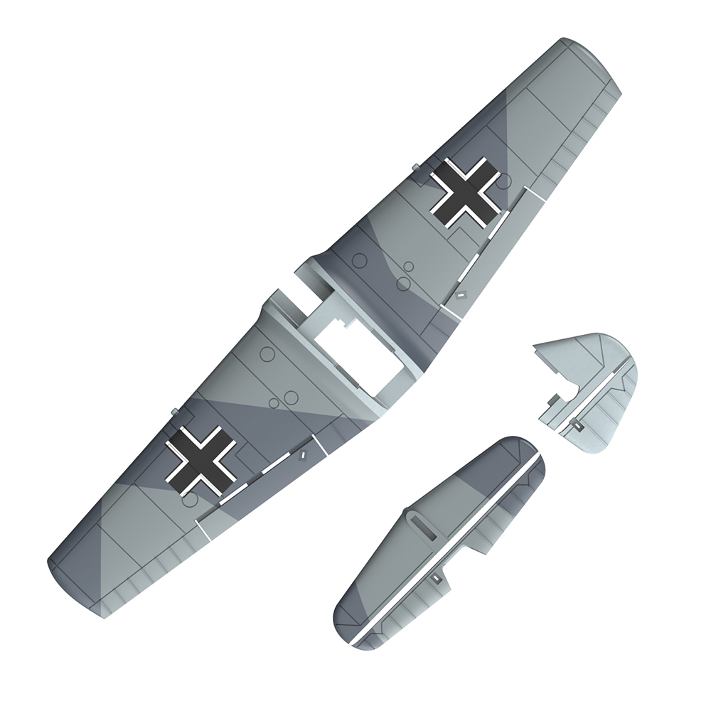 OriginalEachineBF109400mmMiniRCAirplaneSparePartsAccessoriesPropellerReceiverLandingGearGearboxFusel-1922164-2