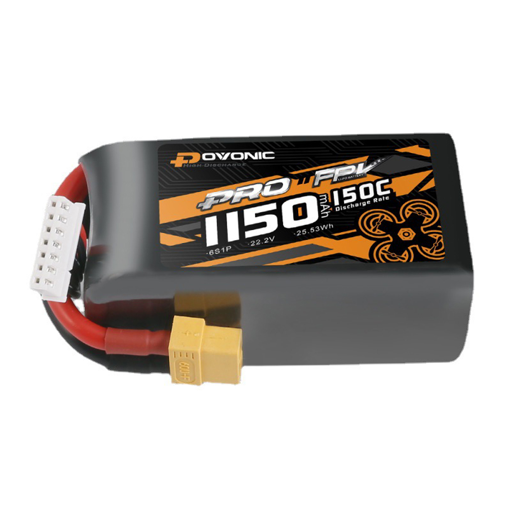 Ovonic222V1150mAh150C6SLiPoBatteryXT60Plugfor5inchFPVRacingDrone-2005691-1
