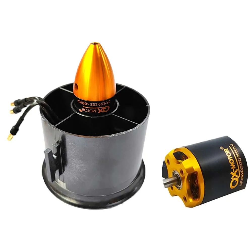 QX-Motor70mm6BladeEDFDuctedFanUnitWithQF28223000KV4SBrushlessMotorforRCAirplaneJet-2012365-2