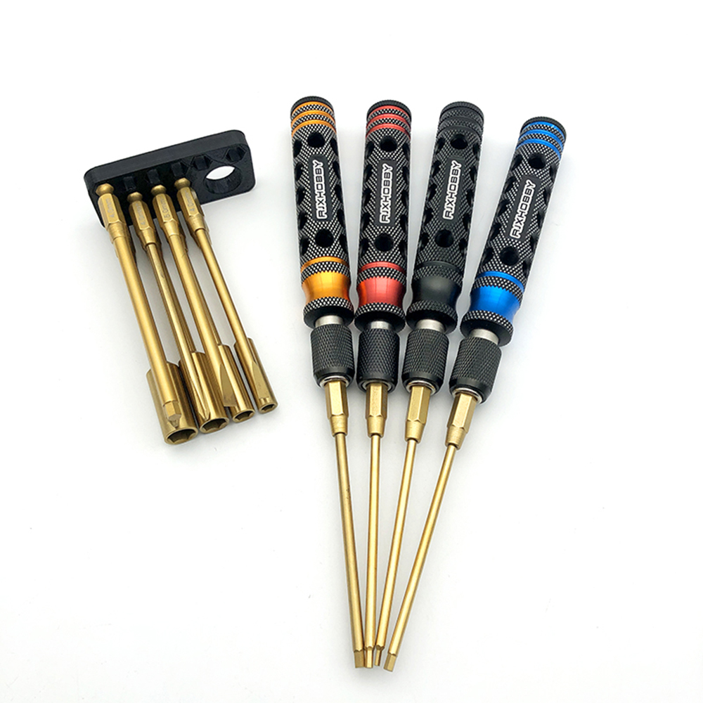 RJXHOBBYRJX3255BLU14in1HexNutPhillipsFlatScrewdriverforRCCarHelicopterFPVDrone-1909390-5