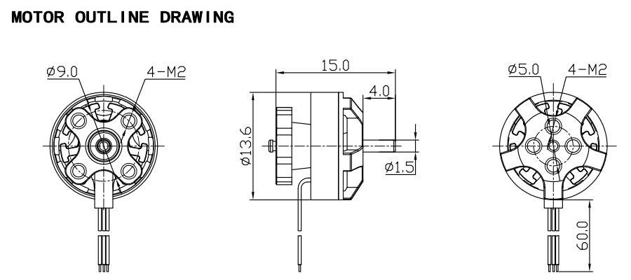 RacerstarRacingEdition1103BR1103B8000KV10000KV1-3SBrushlessMotorBlackFor50-100RCDroneFPVRacing-1133934-10