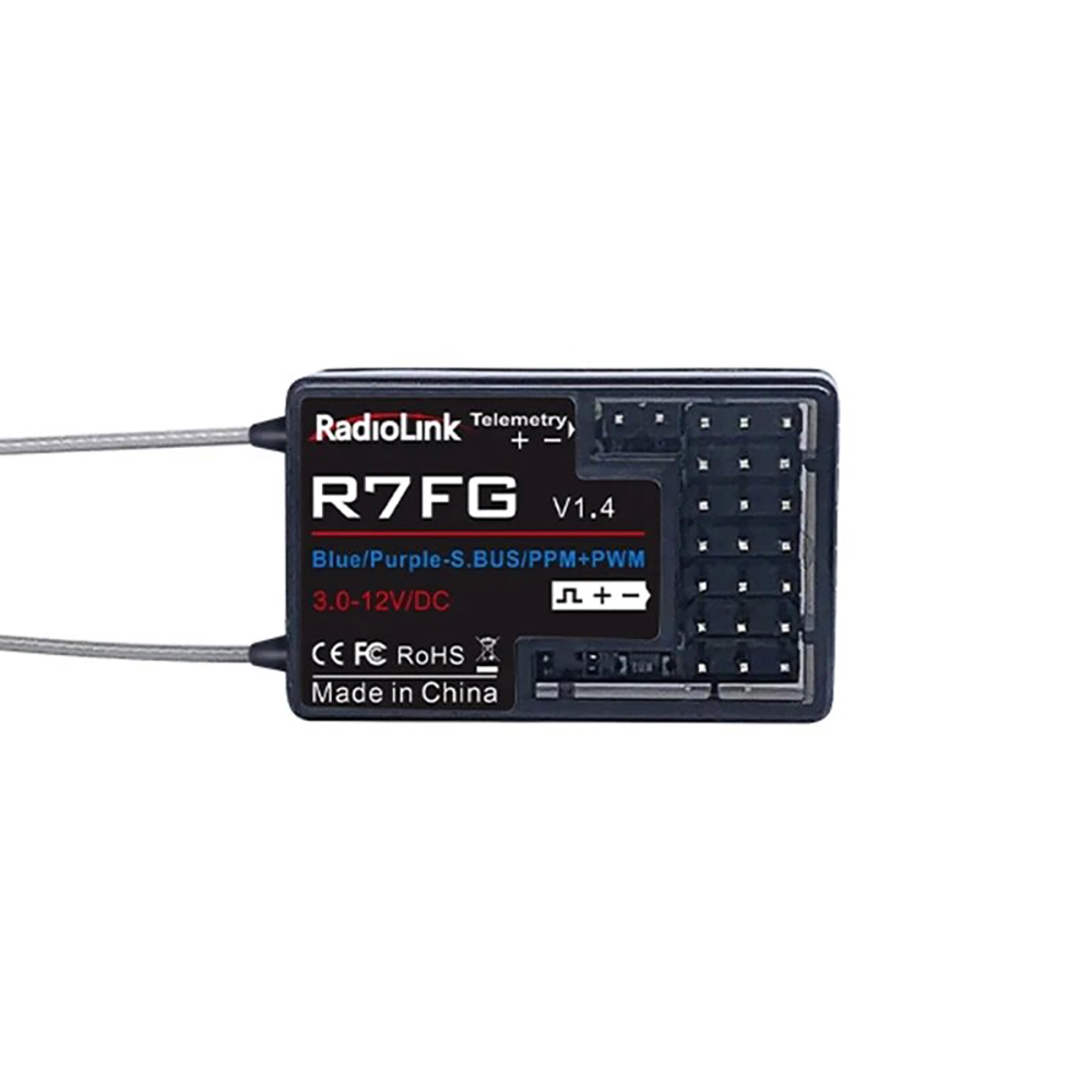 RadioLinkR7FG24GHz7CHDualAntennaSBUSPPMPWMRCRecieverIntegratedGyroForRadiolinksRC4GSRC6GST8ST8FBRC8X-2007288-7