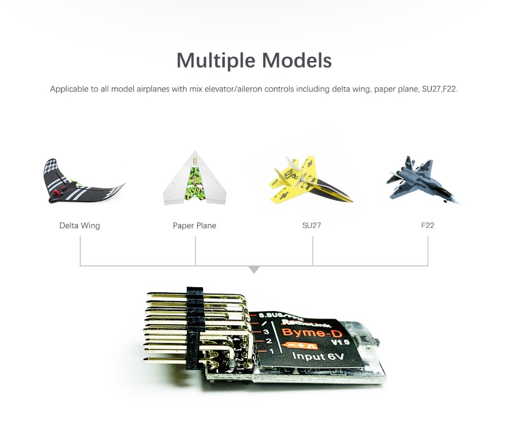 RadiolinkByme-DFlightStabiliserFlightControllerGyroscopeSelf-stabilizationBalanceforRCAirplaneFixedW-1546240-2