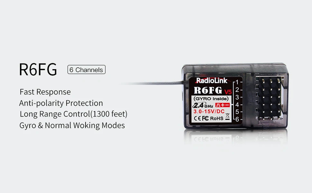 RadiolinkR6FG24GHz6CHFHSSLongRangeReveiverwithGyroforRCCarBoatRC8XRC6GSV2V3RC4GSV2V3T8FBT8STransmitt-2006247-1