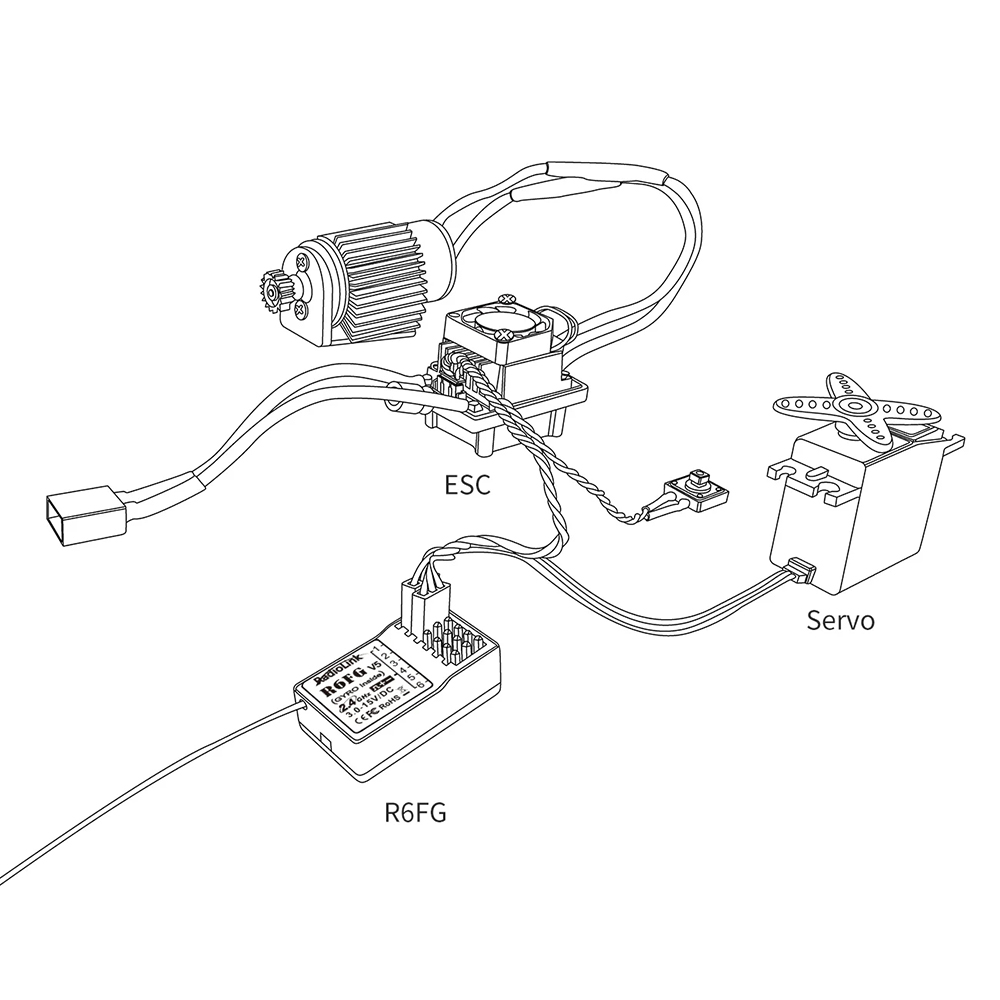 RadiolinkR6FG24GHz6CHFHSSLongRangeReveiverwithGyroforRCCarBoatRC8XRC6GSV2V3RC4GSV2V3T8FBT8STransmitt-2006247-8