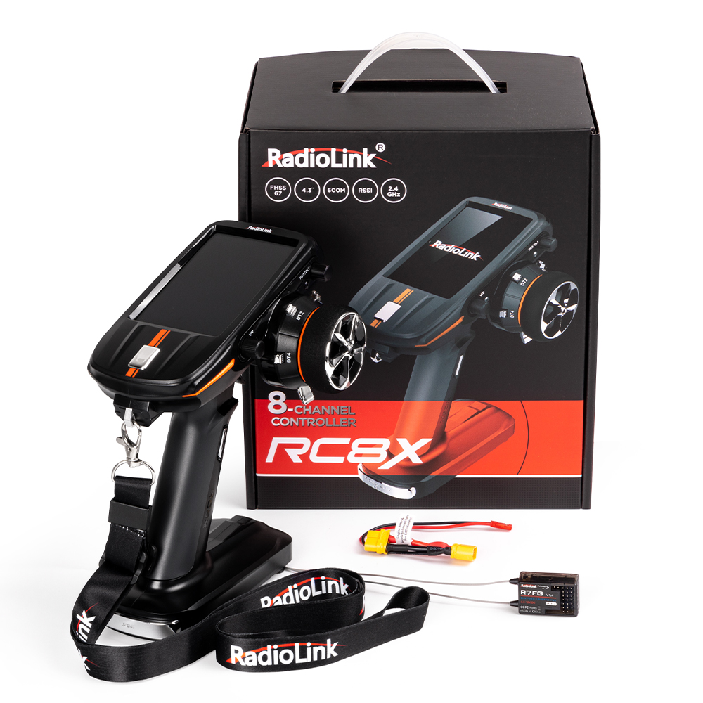 RadiolinkRC8X24GHz8CH43-InchFullColourTouchScreenLCDRadioTransmitterSupportVoiceCustomizationWith200-1974515-17
