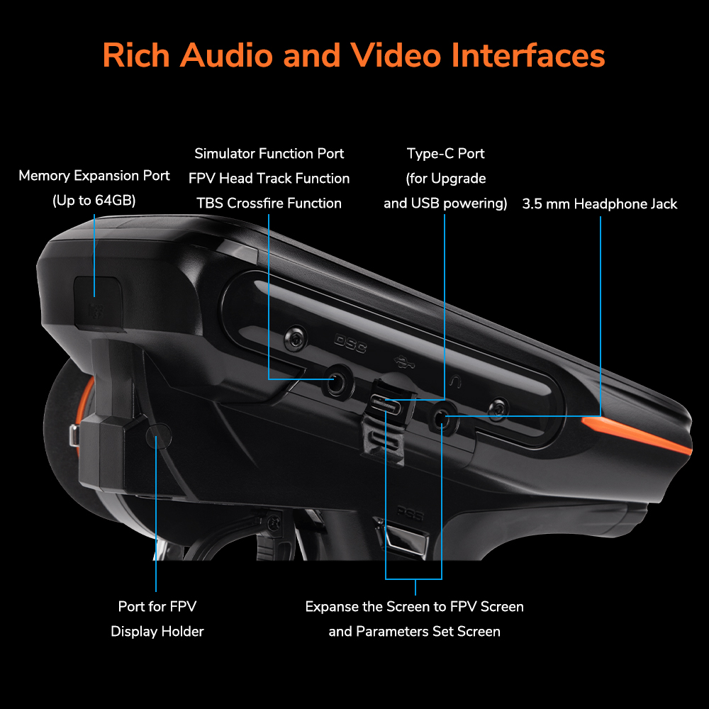 RadiolinkRC8X24GHz8CH43-InchFullColourTouchScreenLCDRadioTransmitterSupportVoiceCustomizationWith200-1974515-8