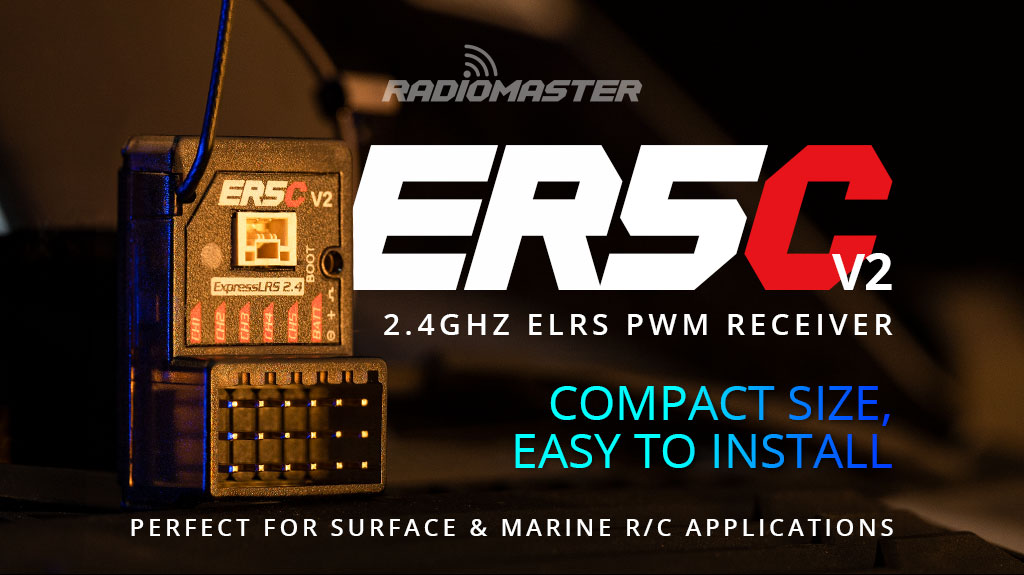 RadiomasterER5CV224GHz5CHELRSPWMRXReceiverforRCAirplaneCarBoatMT12RadioController-2001800-1