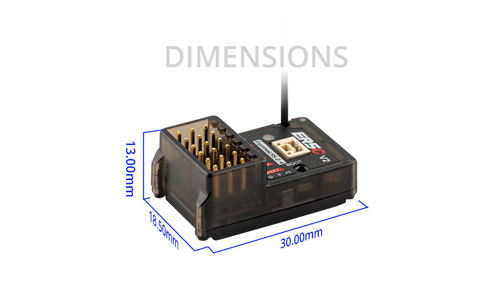 RadiomasterER5CV224GHz5CHELRSPWMRXReceiverforRCAirplaneCarBoatMT12RadioController-2001800-10