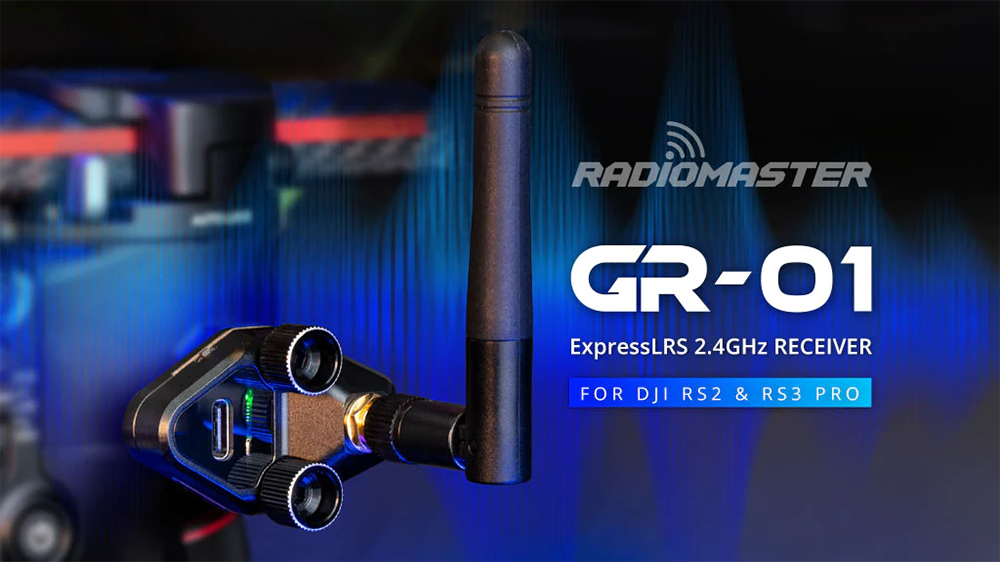 RadiomasterGR-01ExpressLRSELRS24GHzReceiverWithDualAntennaforDJIRS2RS3ProCameraGimbalsFPVRCRacerDron-2006615-2