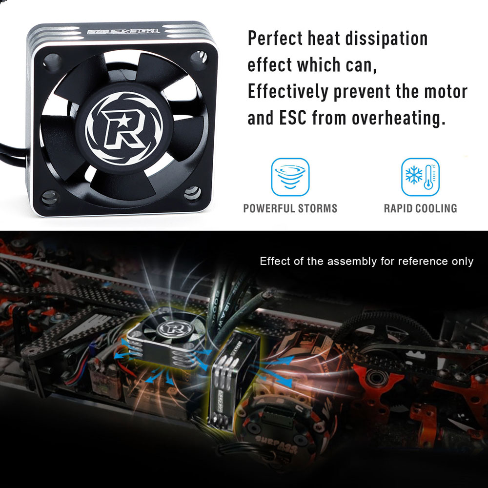 RocketAluminum28000RPMMotorCoolingFanHeatsink30mmfor1103650540RCCarEngine-1661743-1
