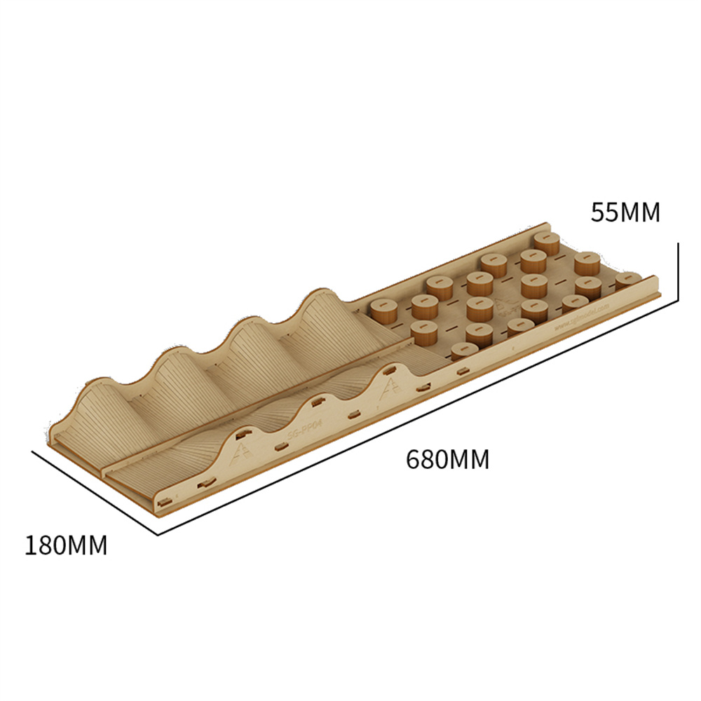 SGPP04DesktopSimulationOff-roadBridgeObstacleCourseforSG2402124RCCarVehiclesModelRockCrawlerToyWoode-2010941-2