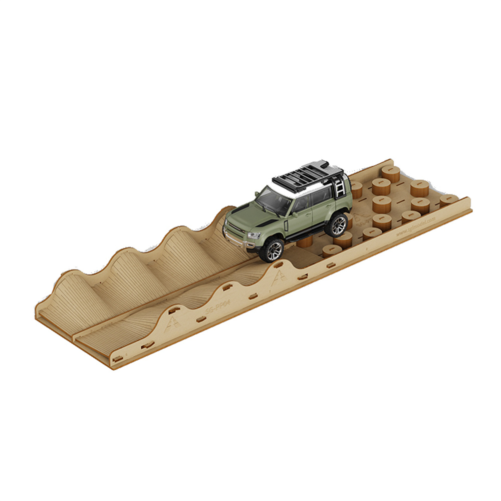 SGPP04DesktopSimulationOff-roadBridgeObstacleCourseforSG2402124RCCarVehiclesModelRockCrawlerToyWoode-2010941-3
