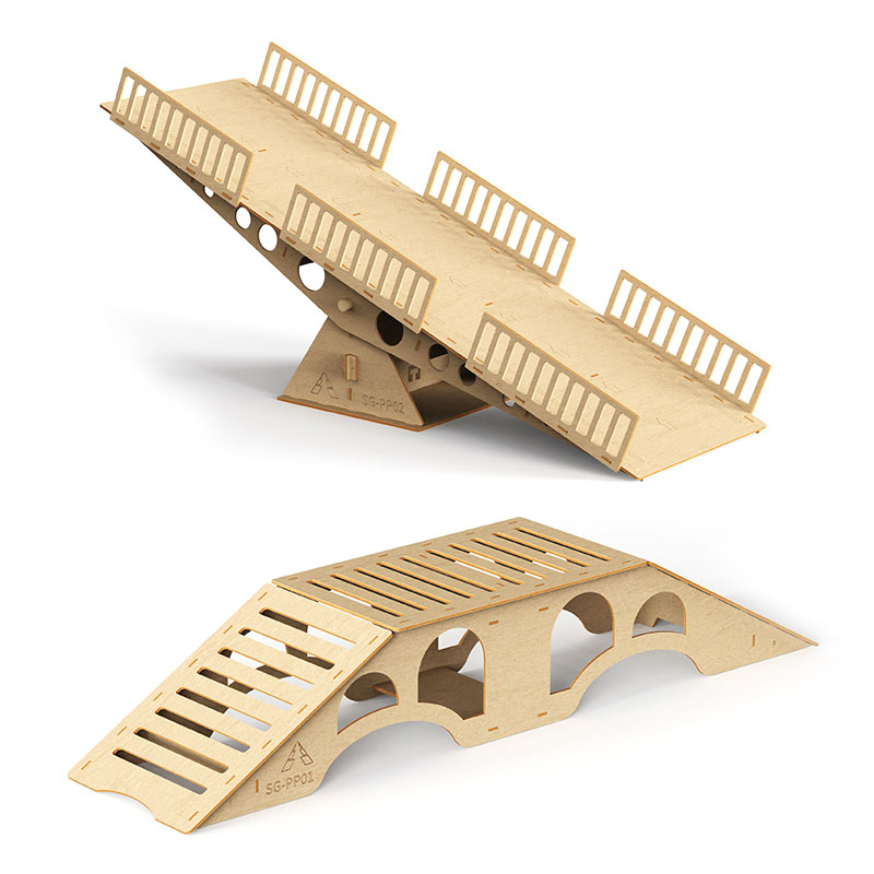 SGPinconeForestWooden3DDIYBridgeSeesawFor12428RCCarParts-2003935-1