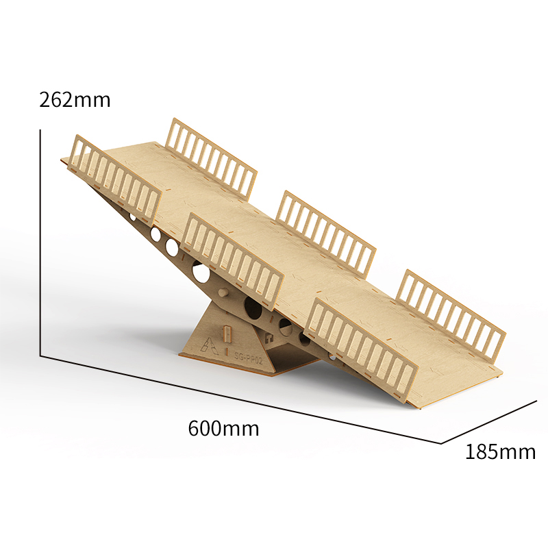 SGPinconeForestWooden3DDIYBridgeSeesawFor12428RCCarParts-2003935-5